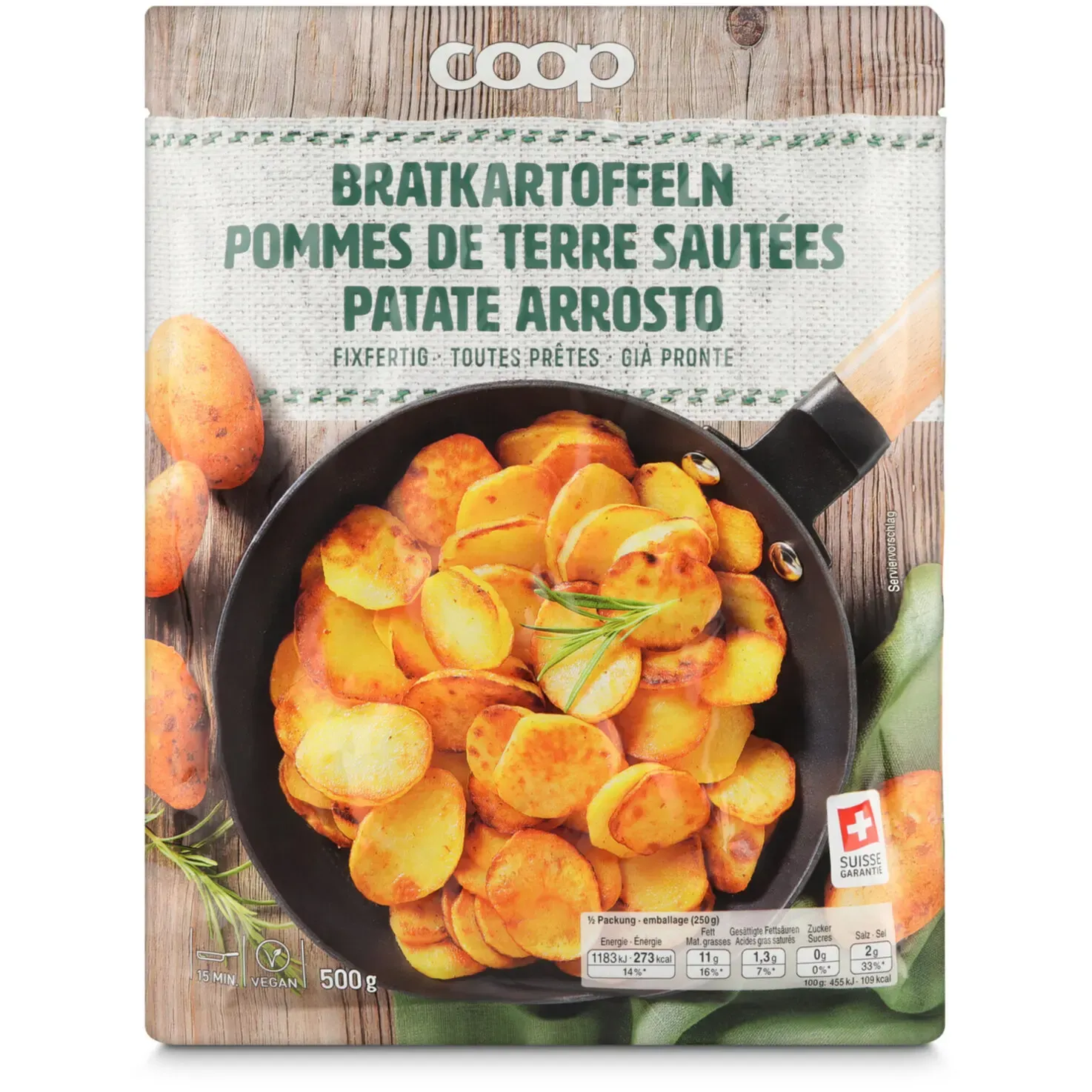 Pommes de terre sautées 500g
