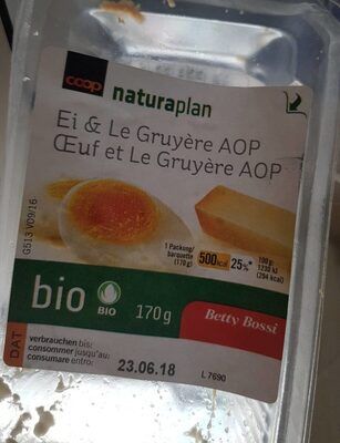 Sandwich œuf et Le Gruyère AOP – 170g