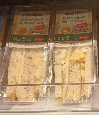 Sandwich œuf et Le Gruyère AOP – 170g