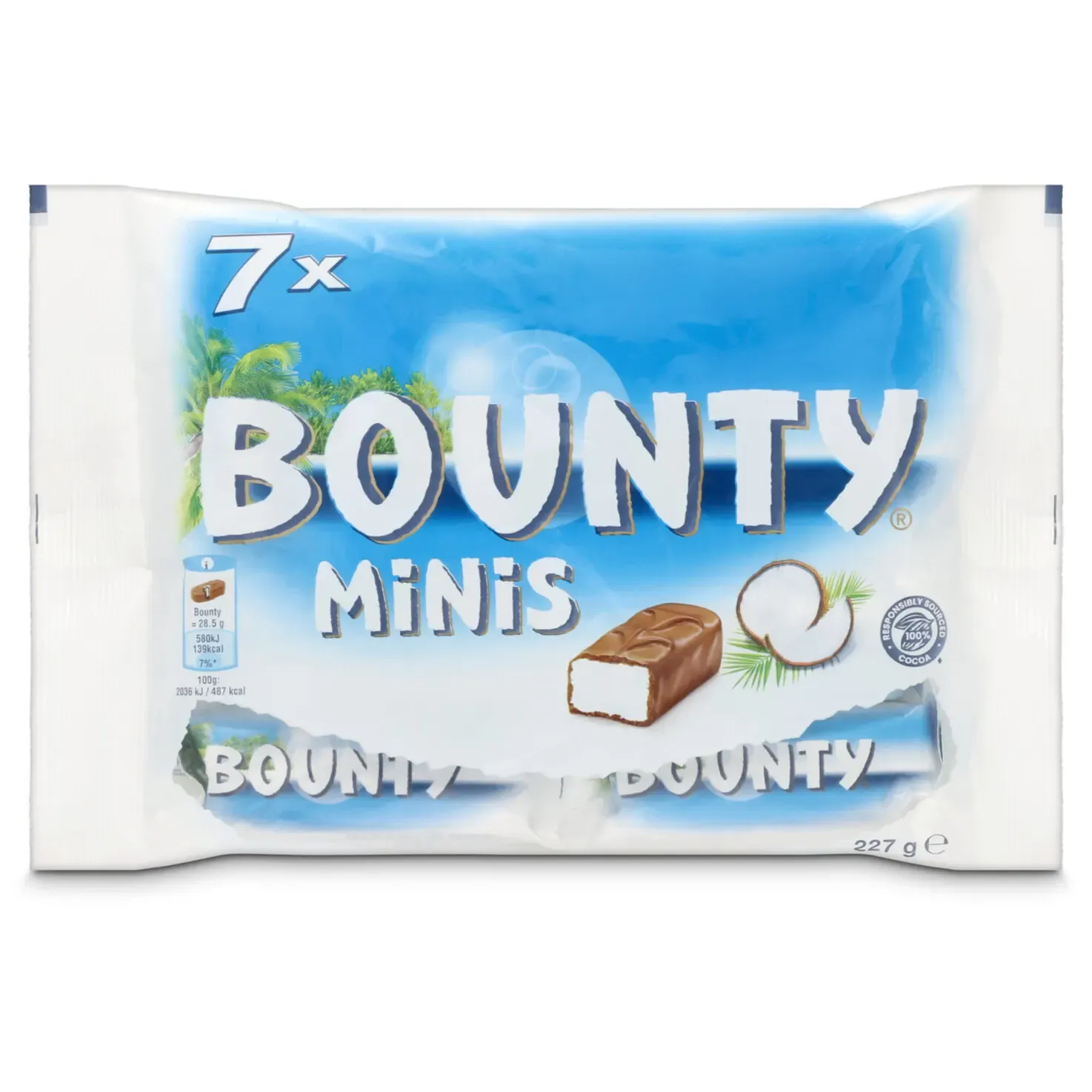 Mini-barres chocolatées Bounty 227g