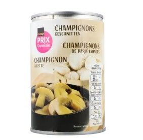 Wauwiler Champignons tranchés 227g