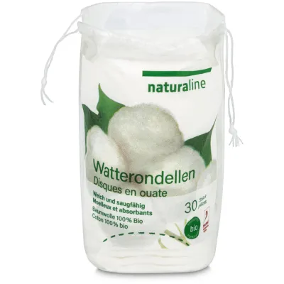 Naturaline Disques en ouate 30 pièces