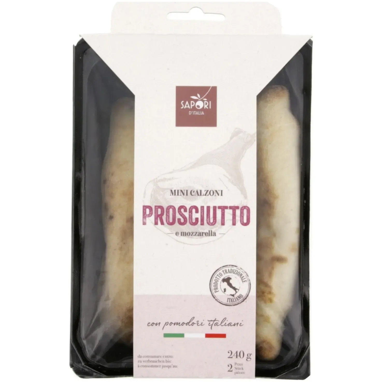 SAPORI Mini Calzone prosciutto 240g