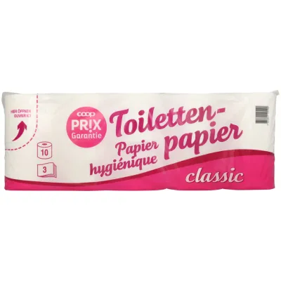 Papier hygiénique 3 épaisseurs 10 rouleaux