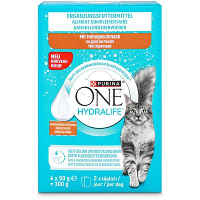 Purina ONE Hydralife Liquid poulet 6x50g