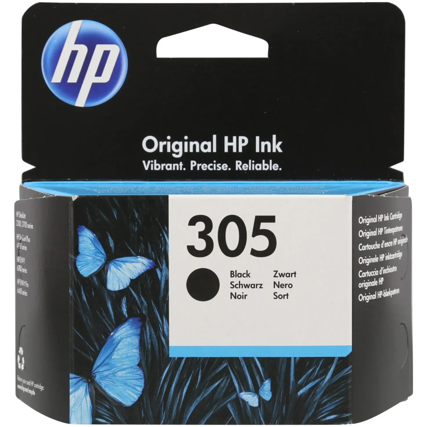 HP Cartouche d'encre 305 black DeskJet 3YM61AE