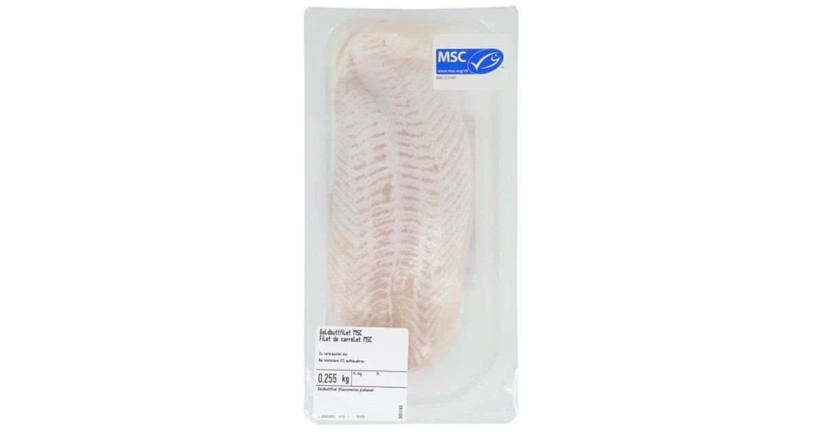 Filets de carrelet MSC 0,250kg
