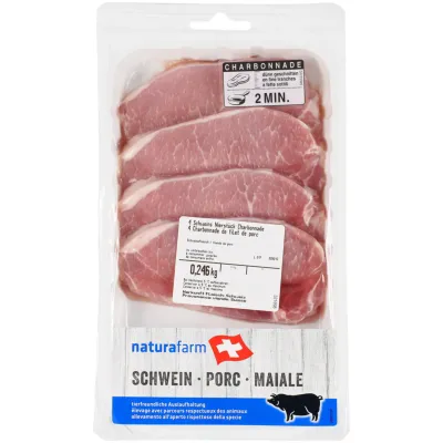 Naturafarm Steaks de porc 4 pièces env. 200g