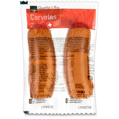 Saucisses cervelas 2x100g