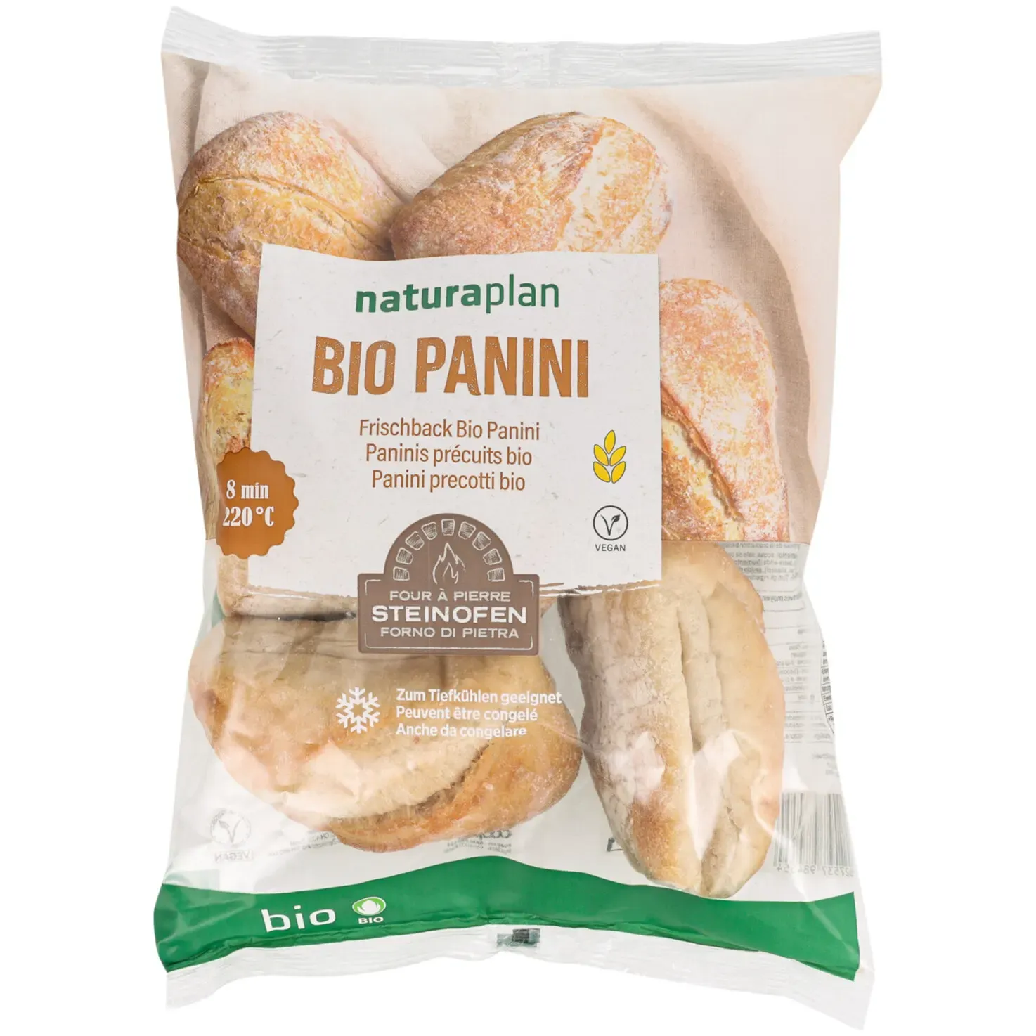 Bio paninis précuits clairs 5x80g