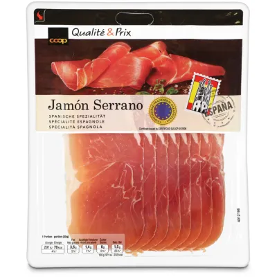 Serrano jambon cru reserva en tranches env. 120g