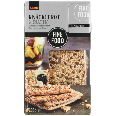 Fine Food Pain croustillant aux 3 graines 200g