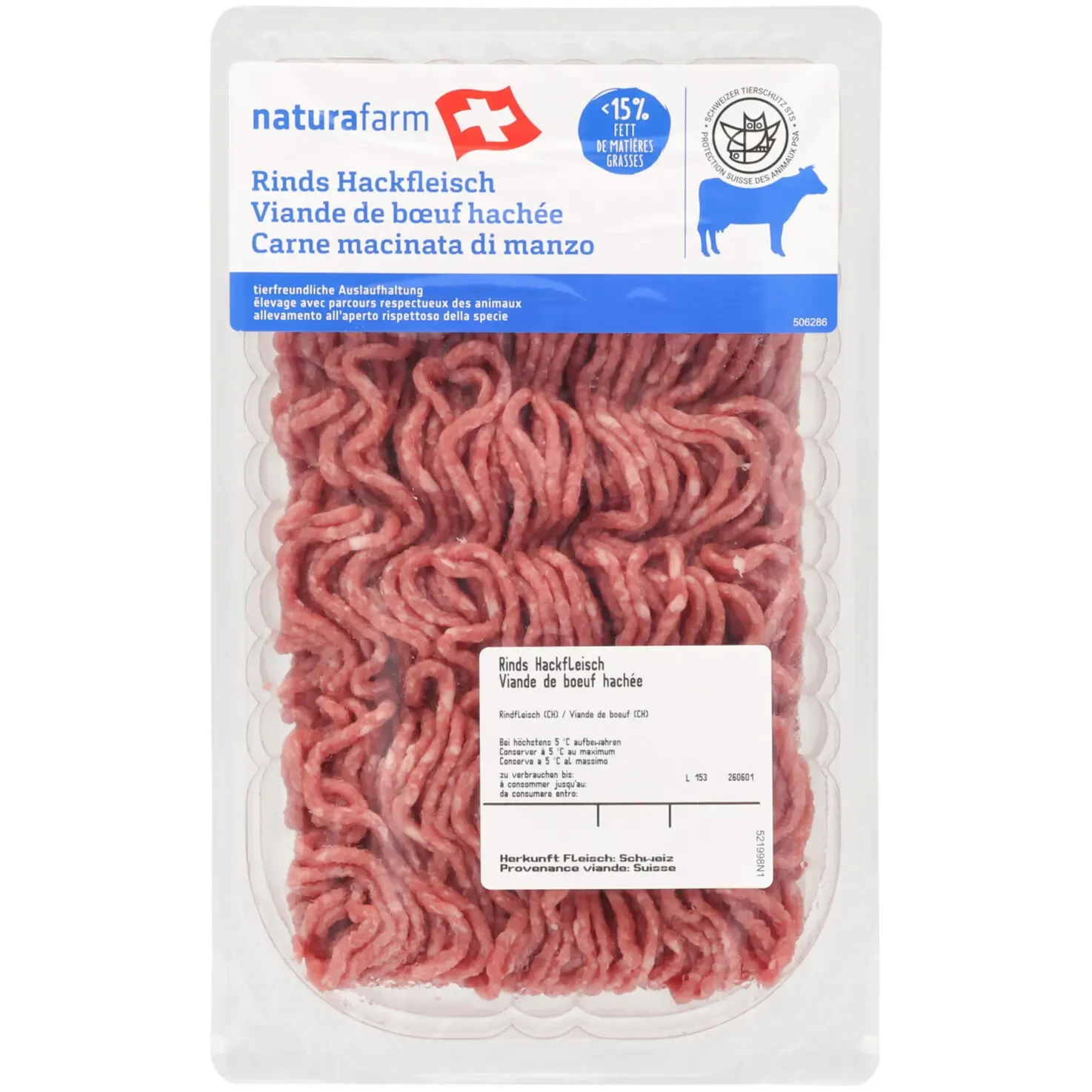 Viande de bœuf hachée 400g