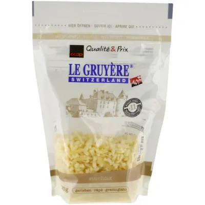 Gruyère surchoix râpé 120g
