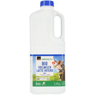 Bio Lait entier pasteurisé 3.9% gras 1.75l