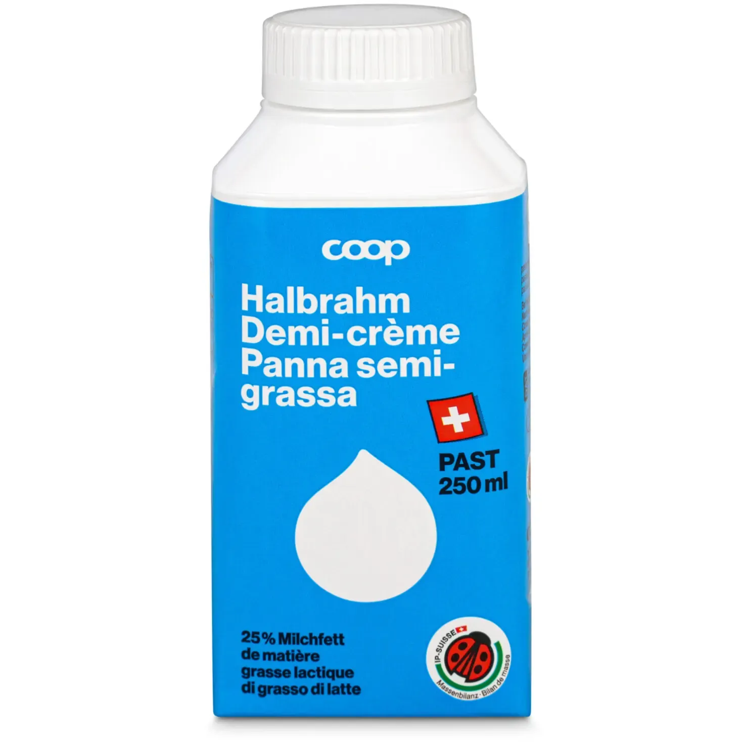 Demi-crème pasteurisée 25% de matière grasse 250ml