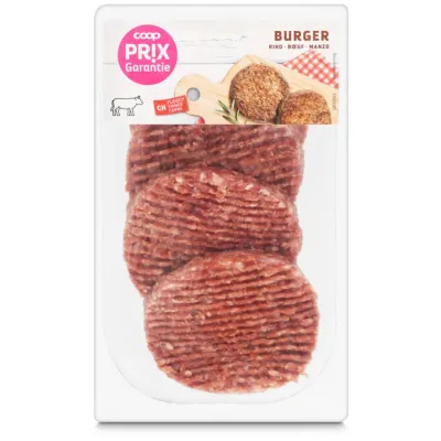 Burger de bœuf Prix Garantie 4x100 g