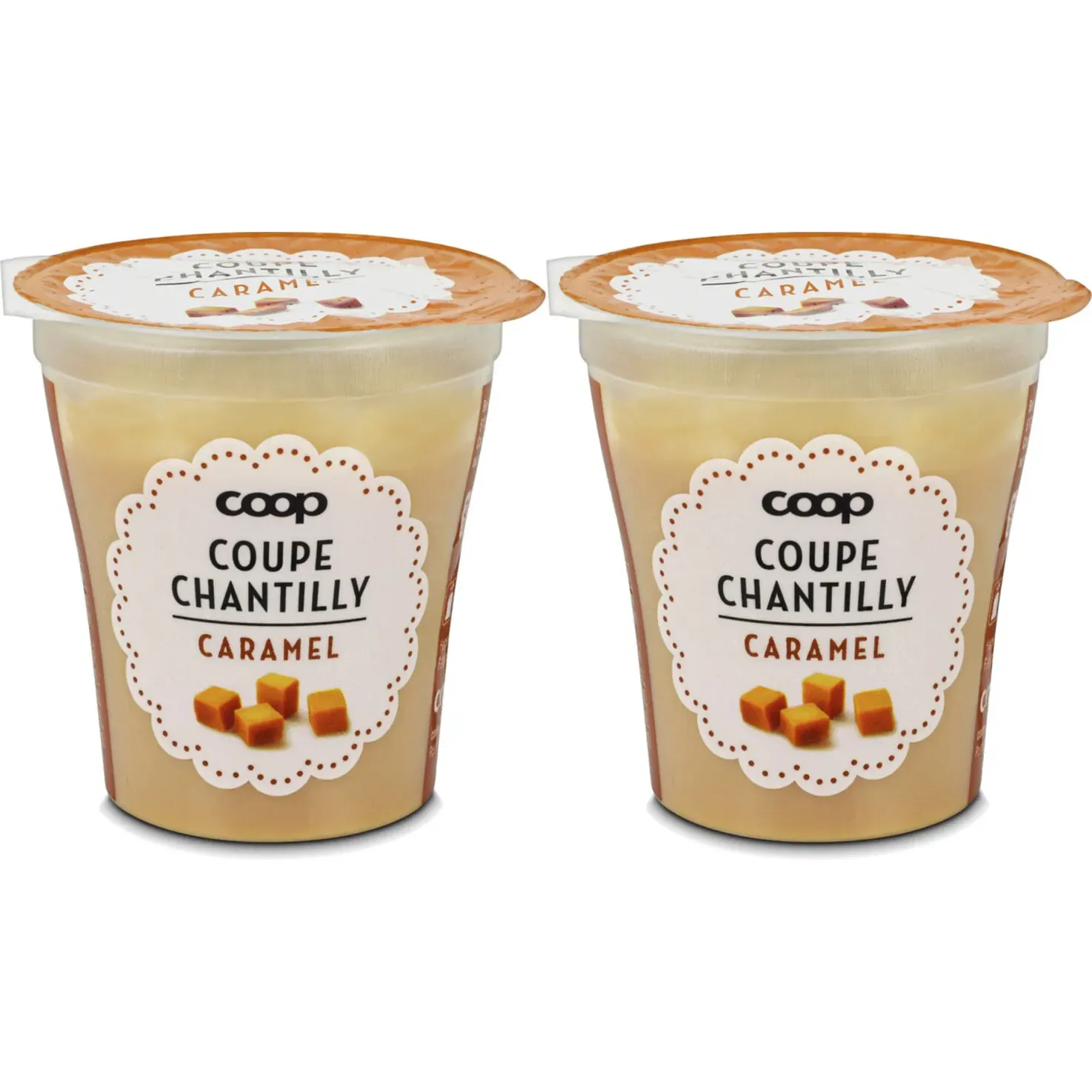 Coupe chantilly au caramel 2x125g