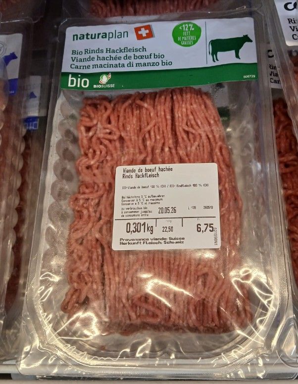 Viande de bœuf hachée 300g