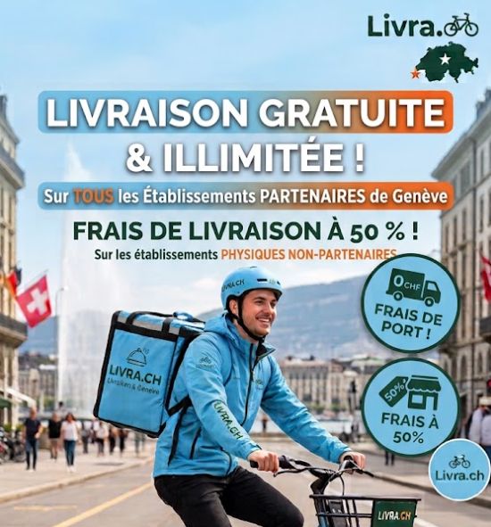Inscription pour code livraison gratuite quotidienne et mensuelle.