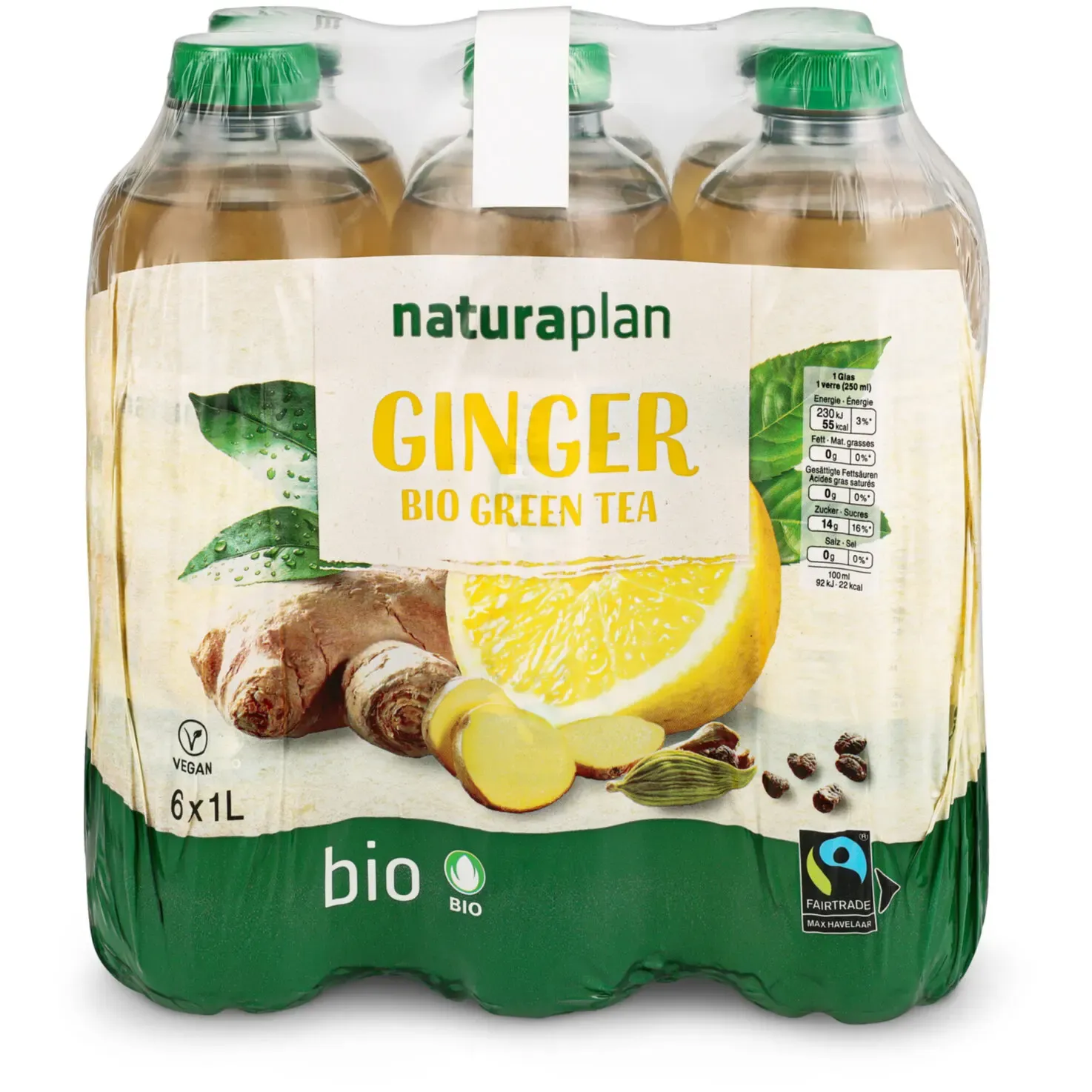 Thé vert froid au gingembre 1l