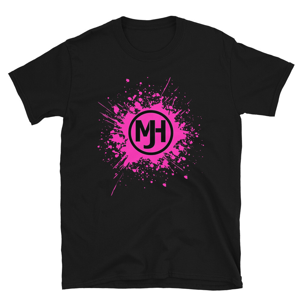 MJH Pink Splatter Unisex T-Shirt, Size: S