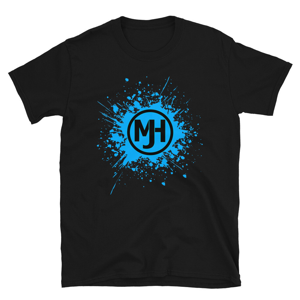 MJH Blue Splatter Unisex T-Shirt, Size: S