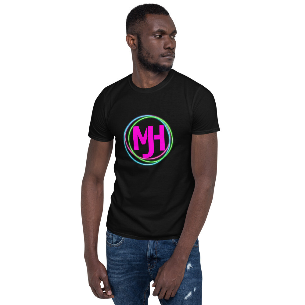 MJH Pink Neon Rings Unisex T-Shirt, Size: S