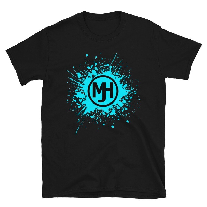 MJH Light Blue Neon Splatter Unisex T-Shirt