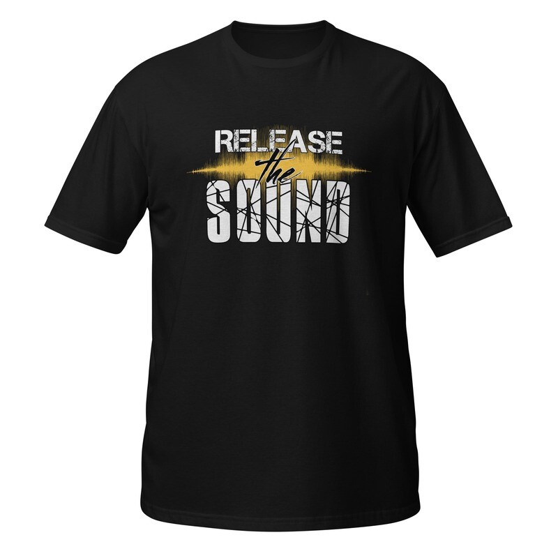 Release the Sound - Gold Waves - Short-Sleeve Unisex T-Shirt