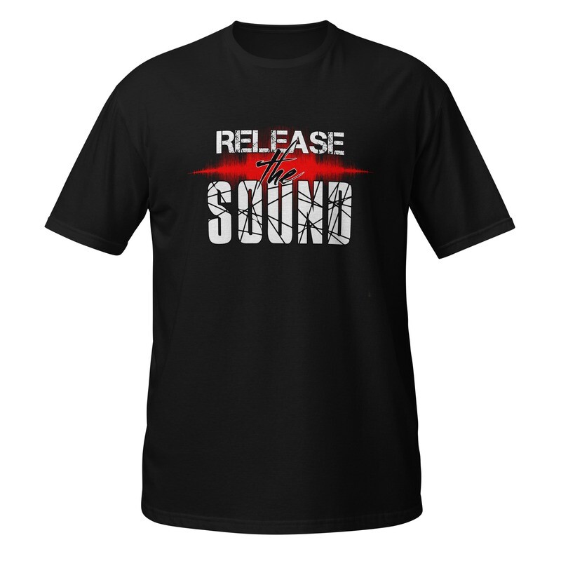Release the Sound - Red Waves - Short-Sleeve Unisex T-Shirt