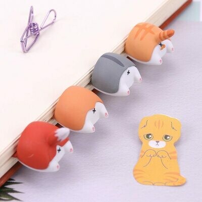 Cute Kawaii Dog Cat Hamster Fox Ass Bookmark