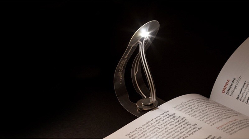 Mini Bookmark with LED Lamp for Night Reading