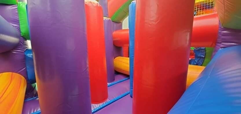 5 in 1 mega opsticle jumping castle/dry or waterslide