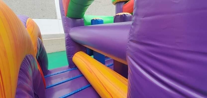 5 in 1 mega opsticle jumping castle/dry or waterslide