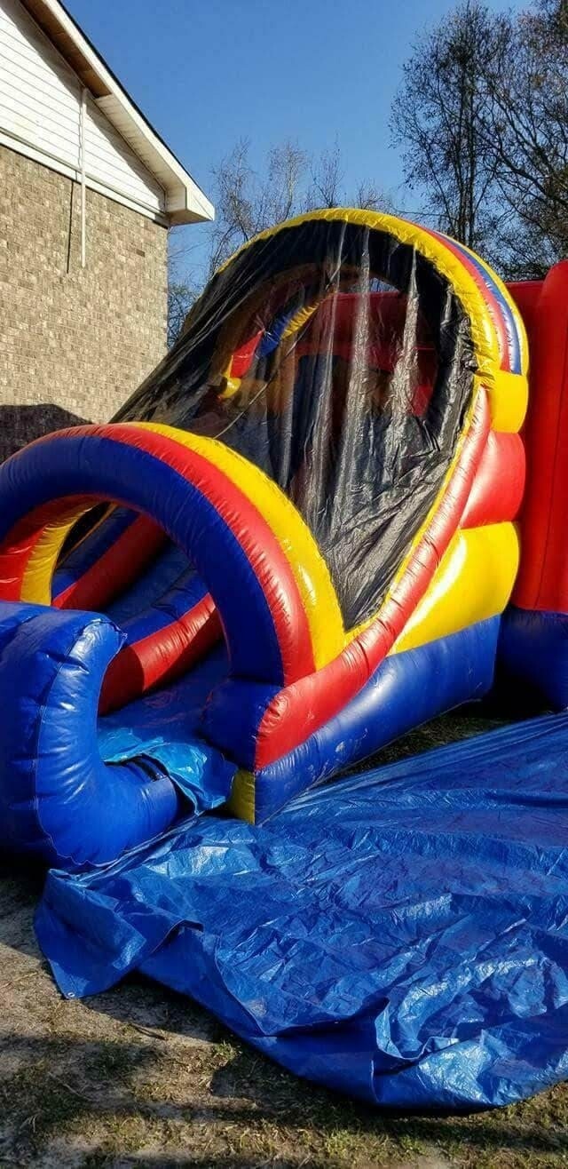 Jumping castle/waterslide pool