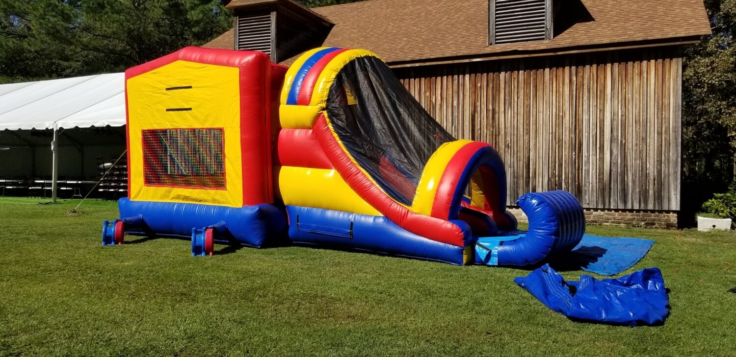 Jumping castle/waterslide pool