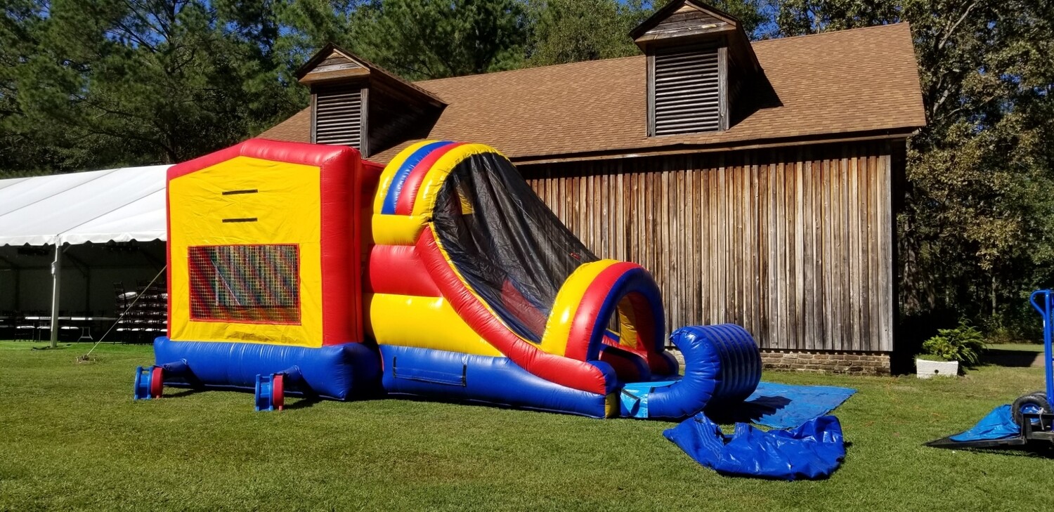 Jumping castle/waterslide pool