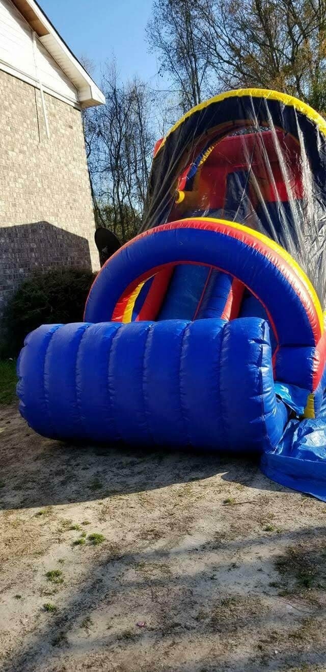 Jumping castle/waterslide pool