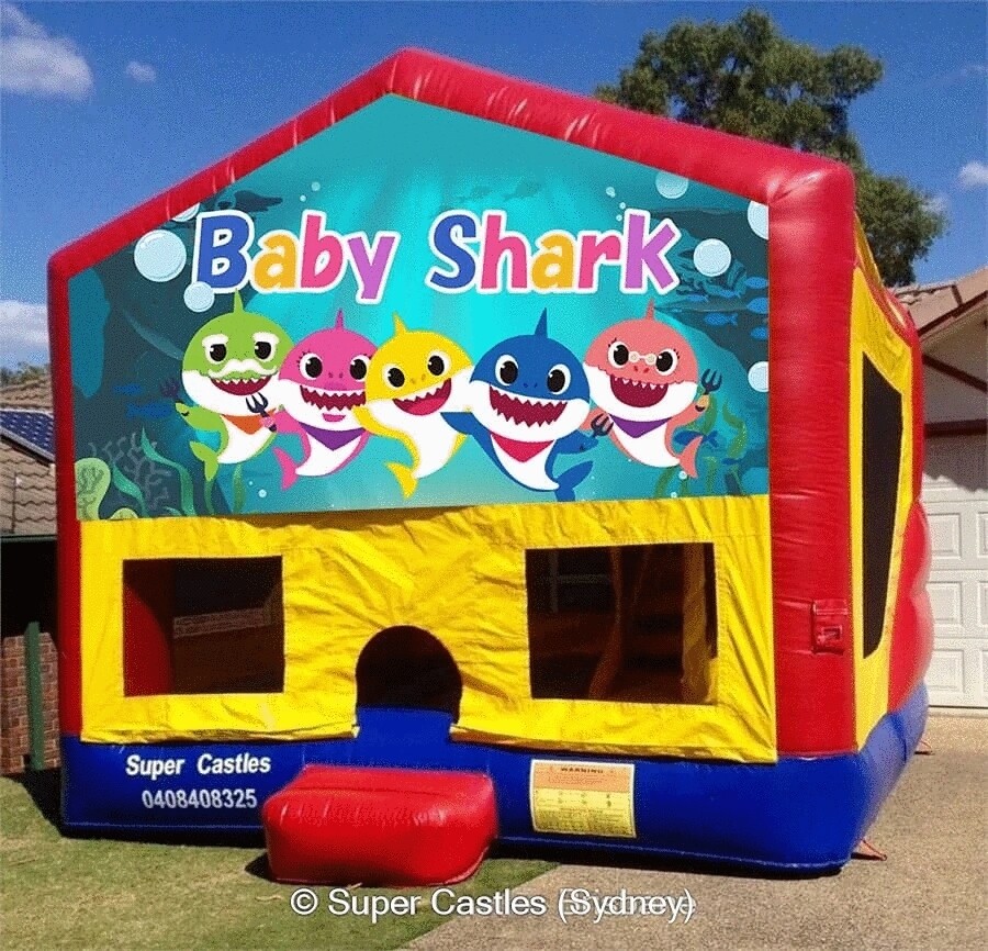 Baby shark jumping castle