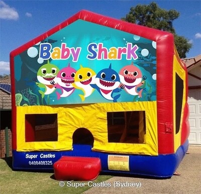 Baby shark jumping castle