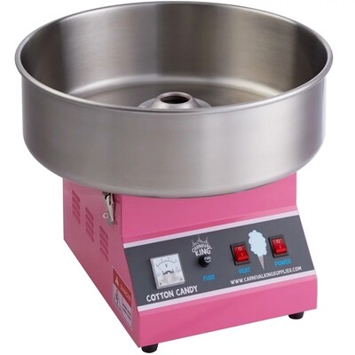 Cotton candy machine with supplies