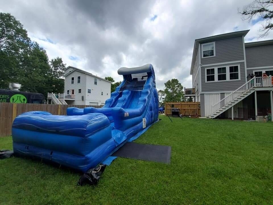 Blue 🌊 wave 20 foot waterslide