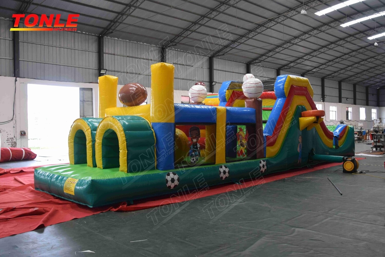 Sports opsticle course 64 foot long