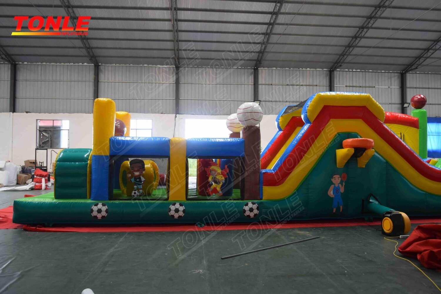 Sports opsticle course 64 foot long