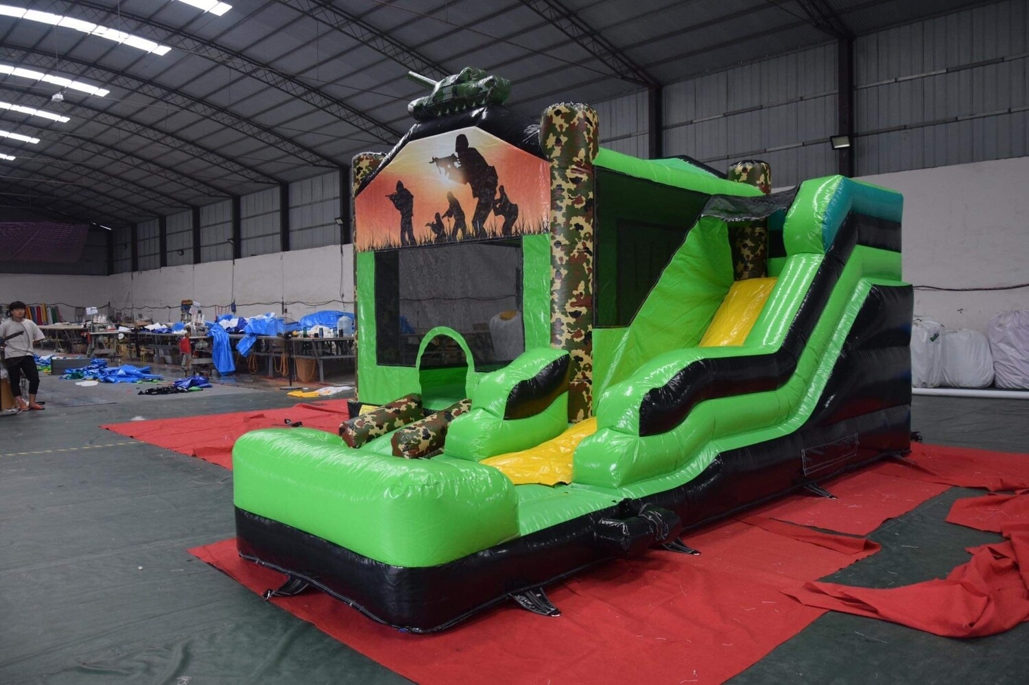 Army opsticle course 64 foot long