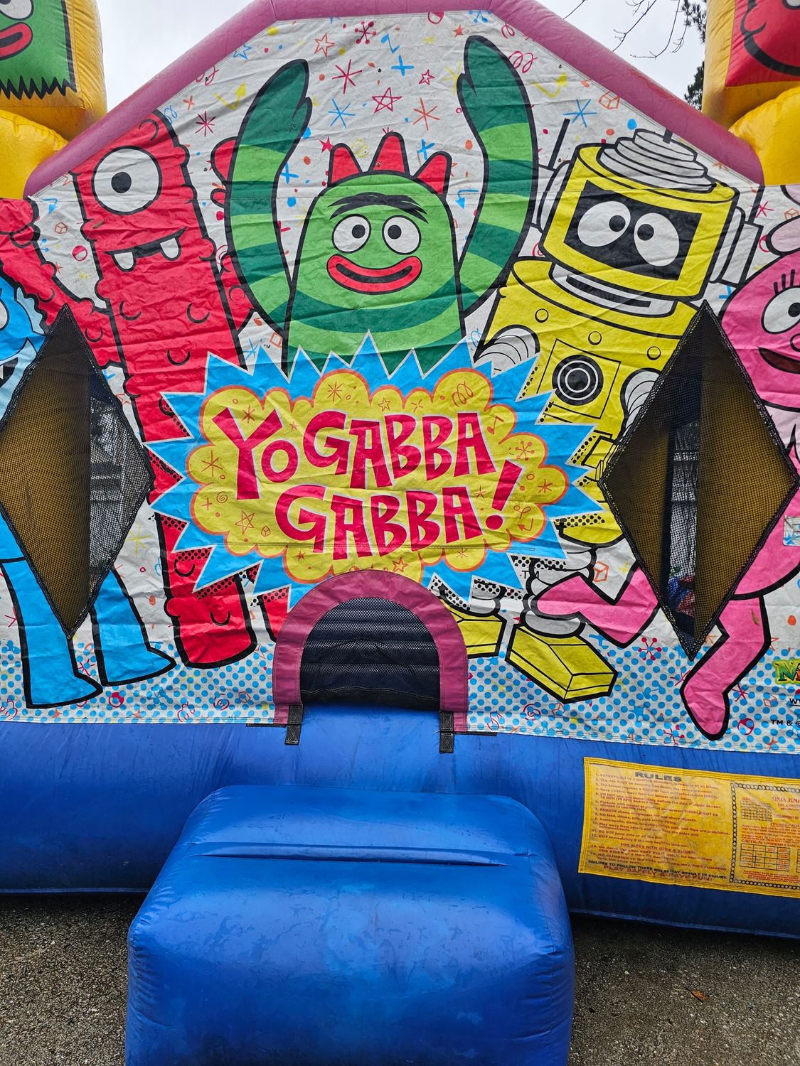 Gabba Gabba jumping castle