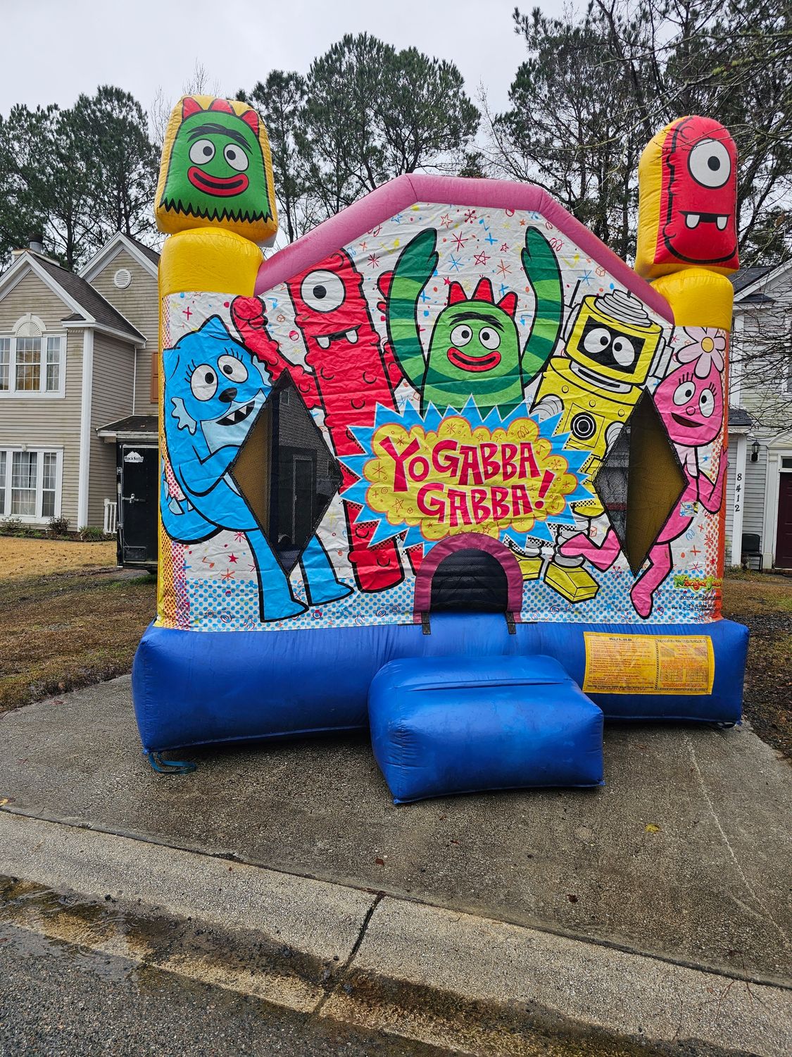 Gabba Gabba jumping castle