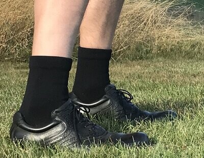 Waterproof lightweight ankle socks (black)