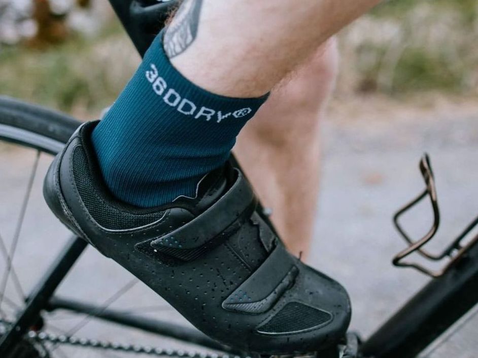 Waterproof lightweight ankle socks (blue)